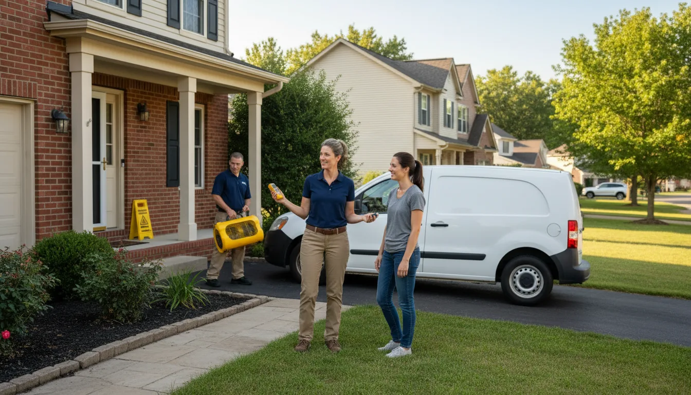 Residential water damage restoration in Morton Grove, IL